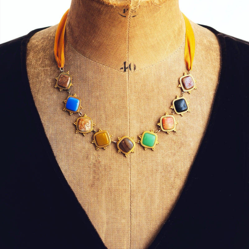 Georgian Specimen Agate Riviere Style Necklet