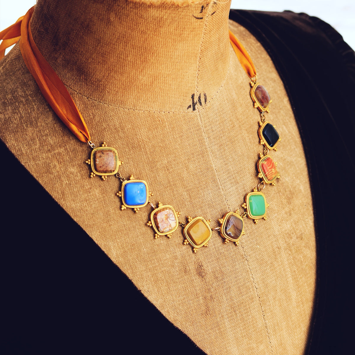 Georgian Specimen Agate Riviere Style Necklet