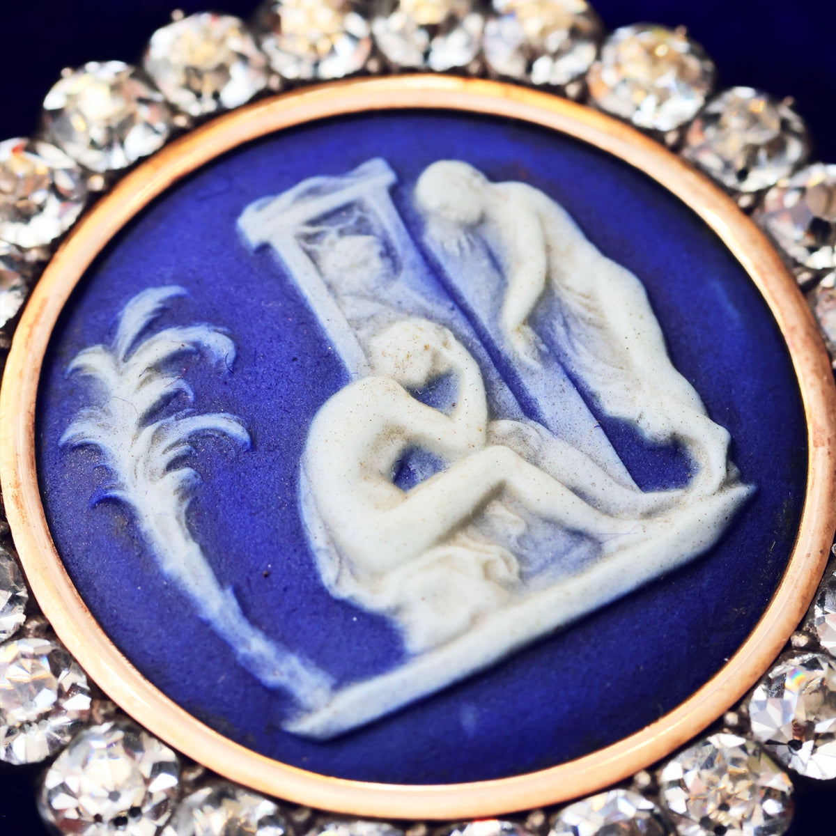 Rare Antique Georgian Wedgwood Jasperware Brooch