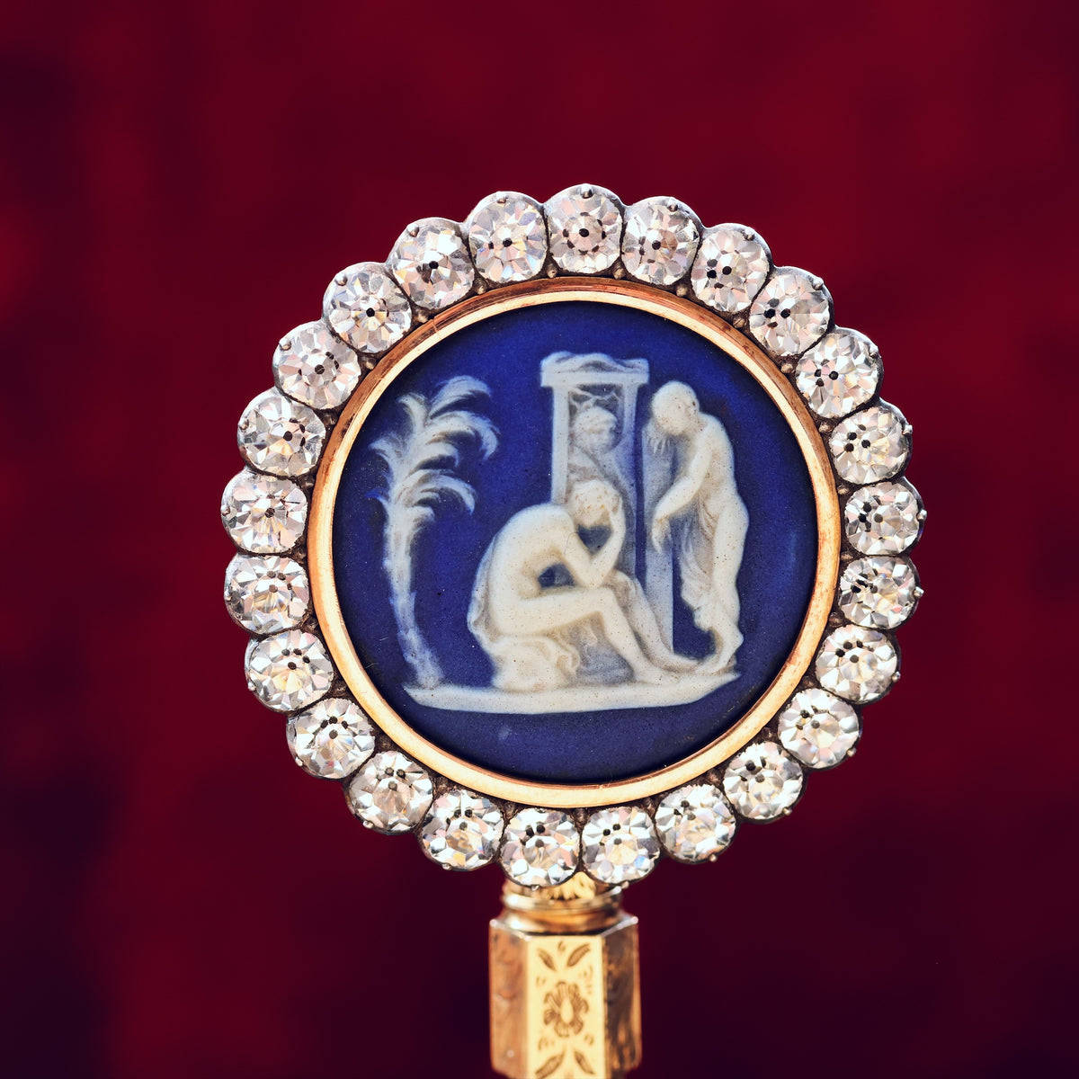 Rare Antique Georgian Wedgwood Jasperware Brooch
