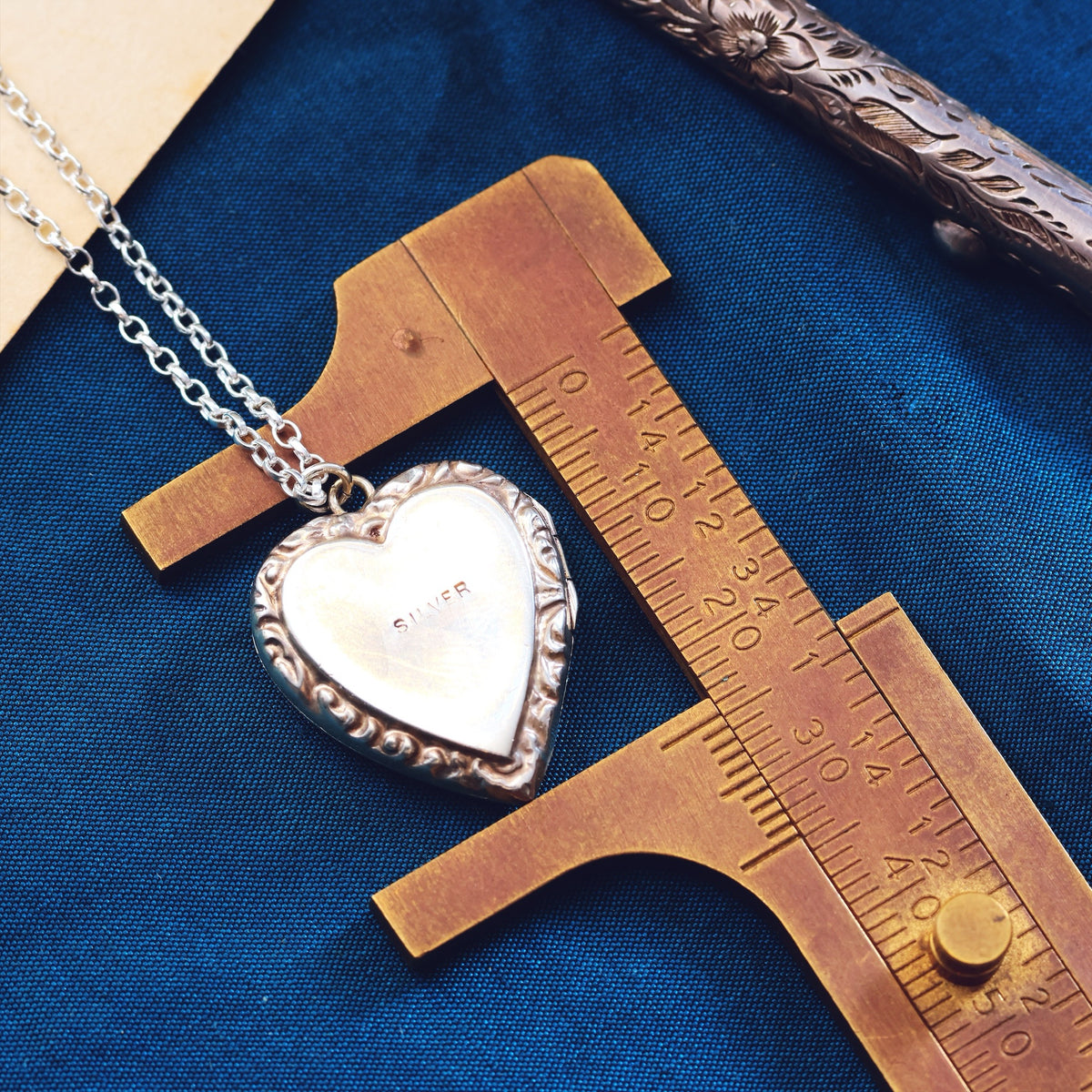 Antique Hand Engraved Silver Locket