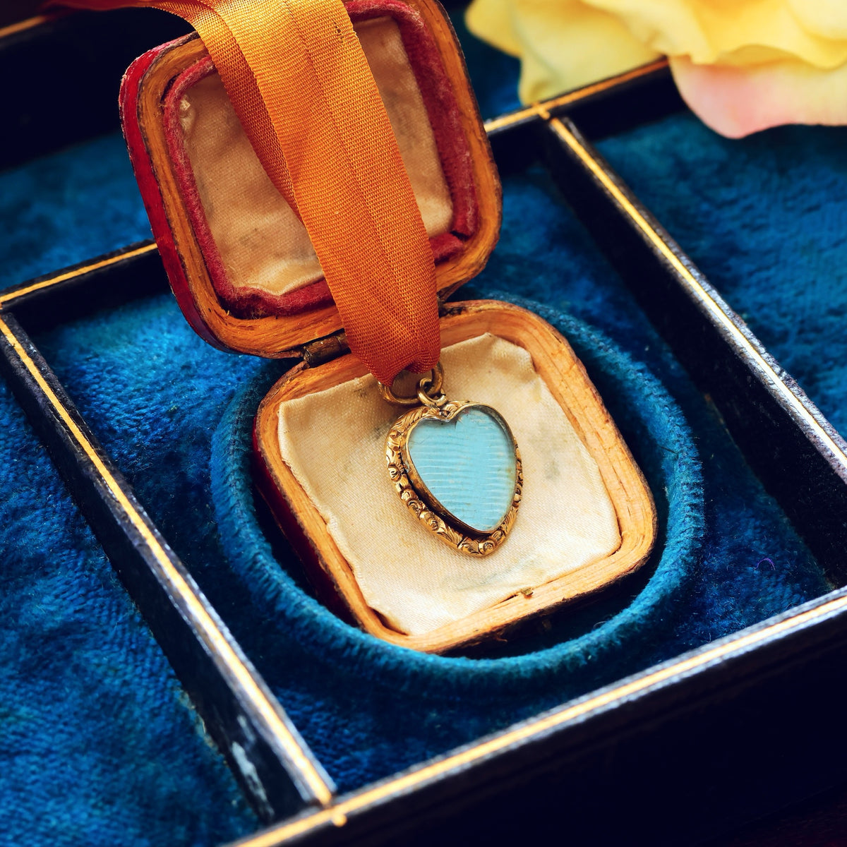 Heart Shaped Rococo Styled Georgian Picture Locket