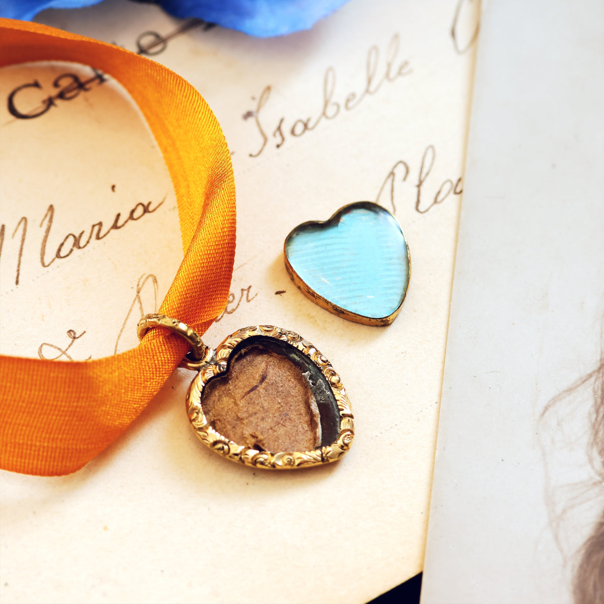 Heart Shaped Rococo Styled Georgian Picture Locket