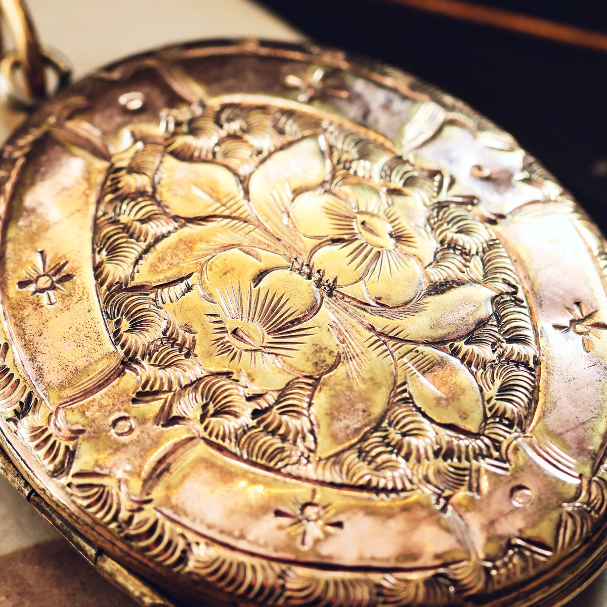 Large Victorian 'Roses for LOVE' Locket