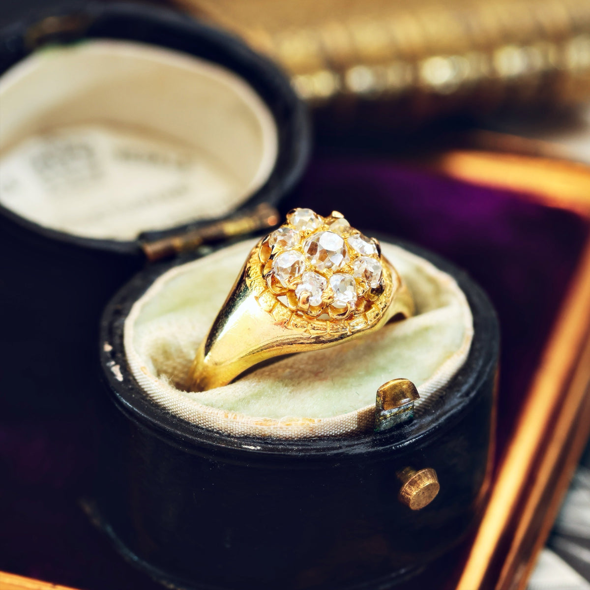 Romantic Love! Mid Victorian Diamond Engagement Ring