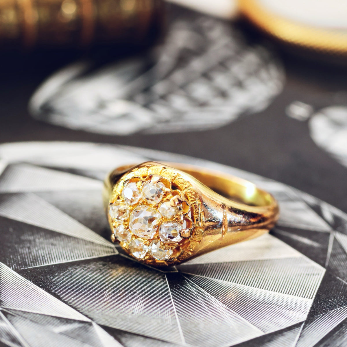 Mid Victorian Diamond Engagement Ring