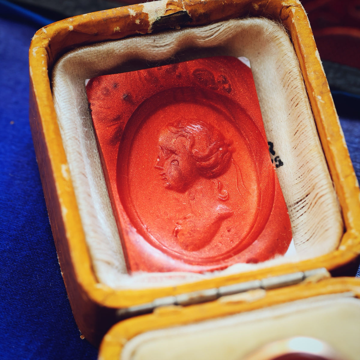 Antique Romanesque Carnelian Goddess Intaglio Ring