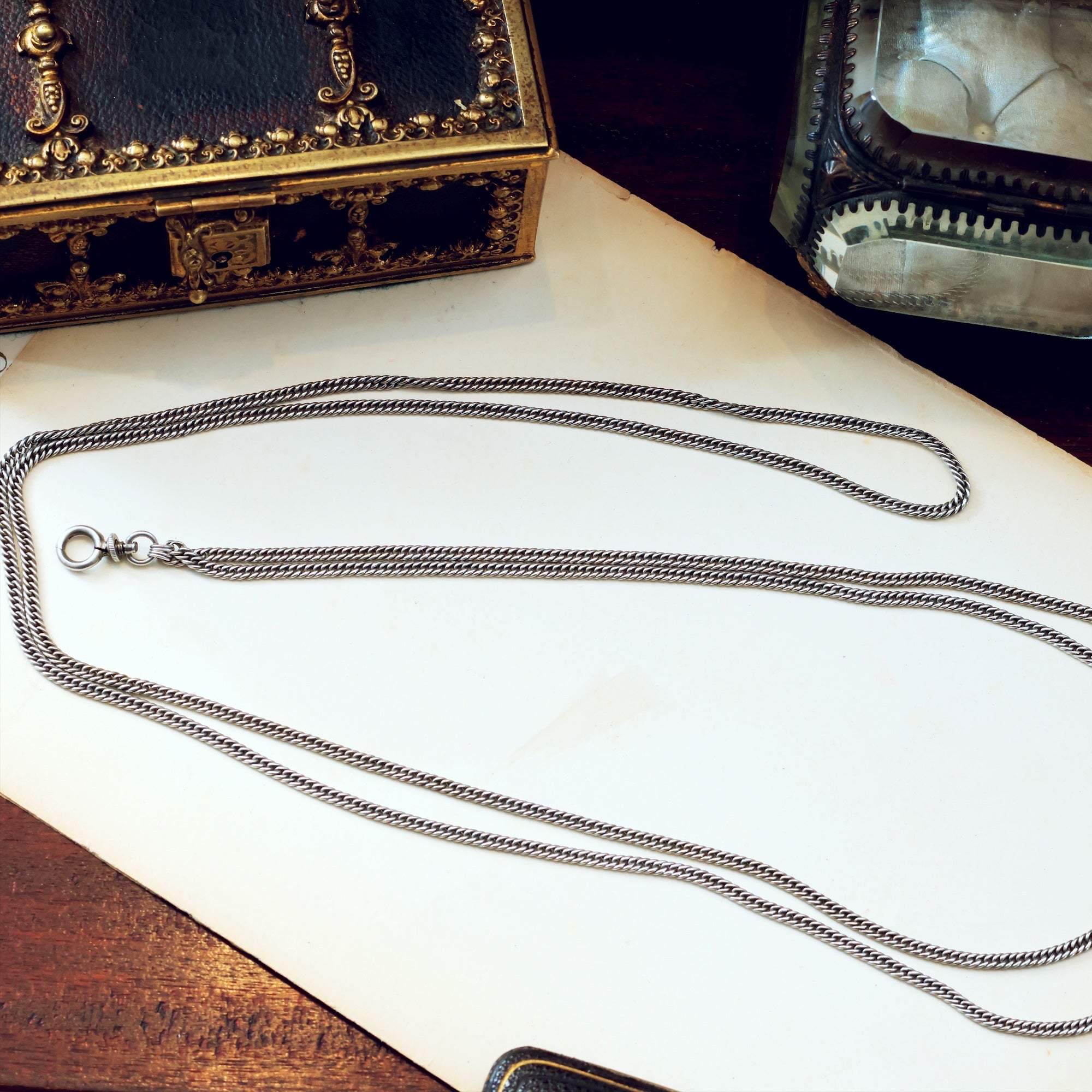 Antique Victorian Silver Longuard Chain – Fetheray