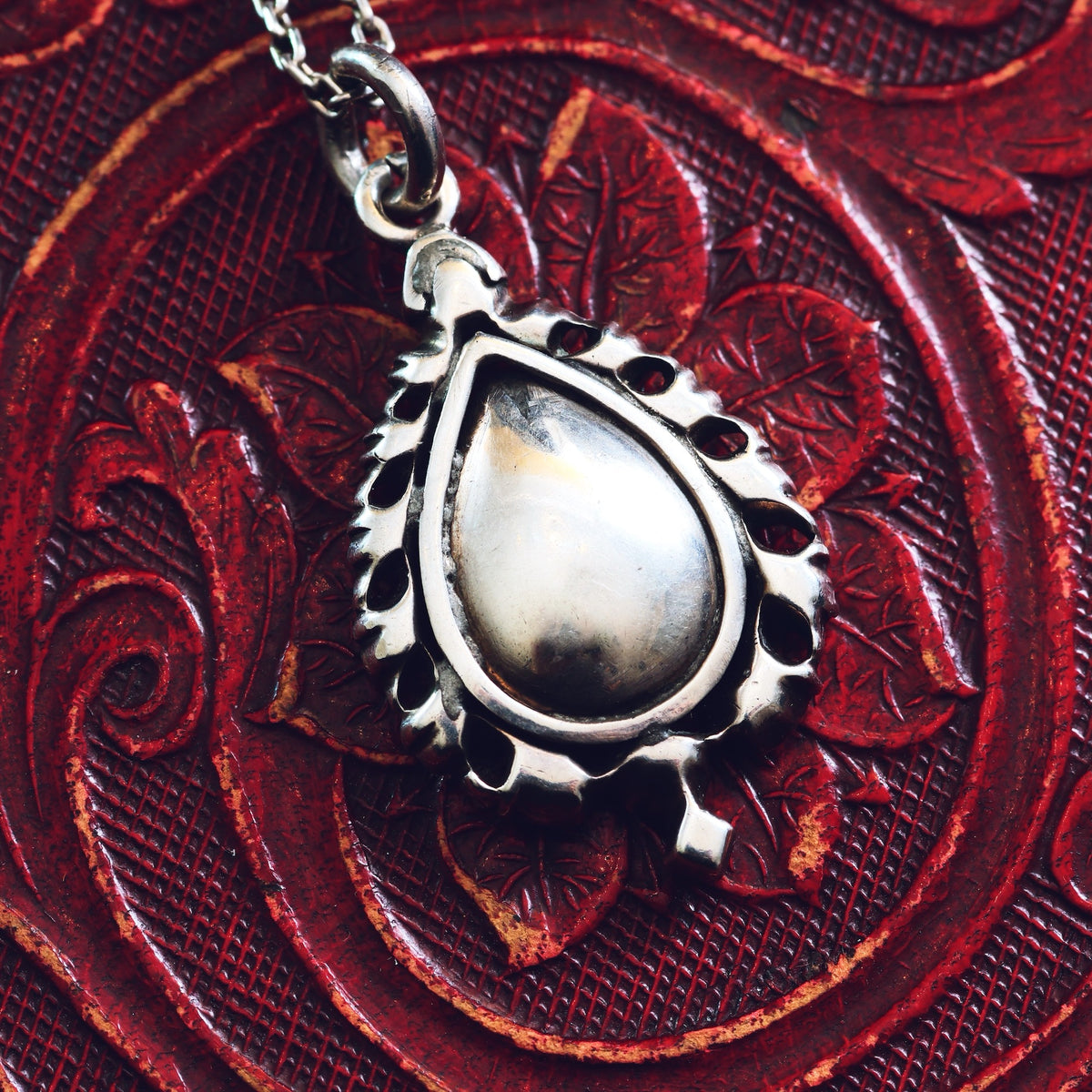 Antique Silver Minas Novas Rock Crystal Pendant
