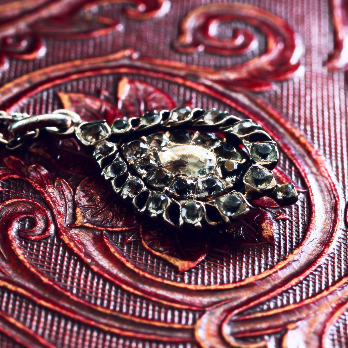 Antique Silver Minas Novas Rock Crystal Pendant