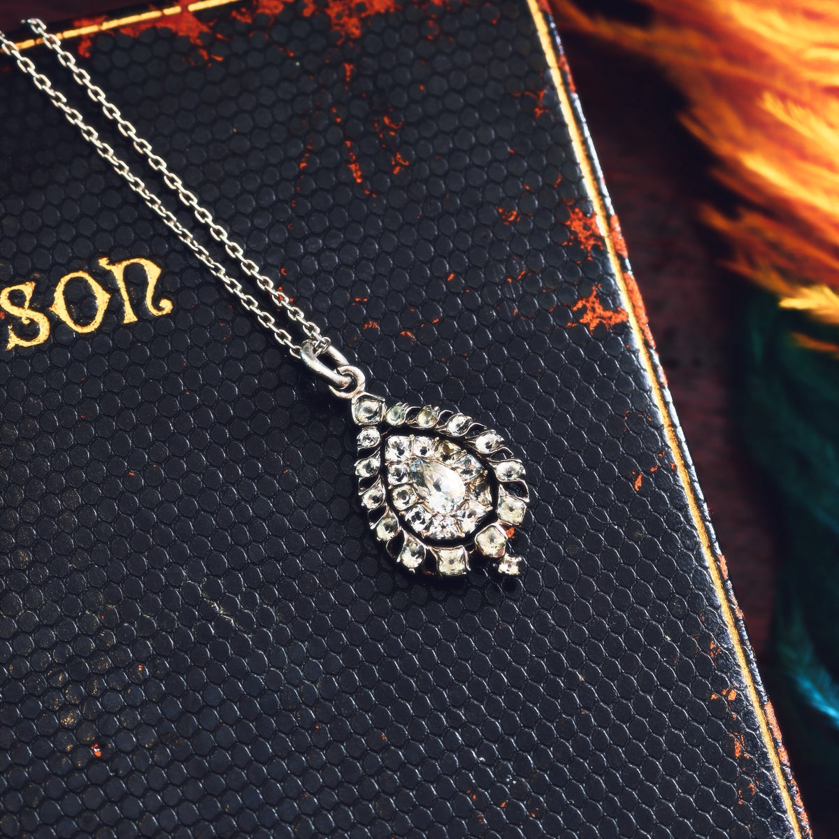 Antique Silver Minas Novas Rock Crystal Pendant