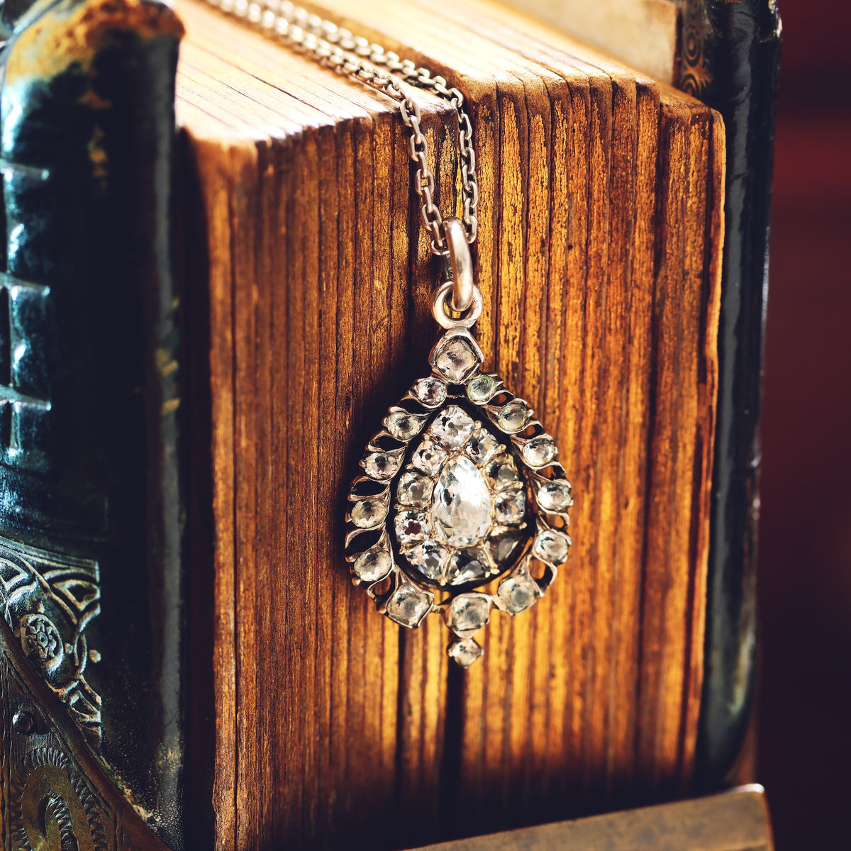 Antique Silver Minas Novas Rock Crystal Pendant