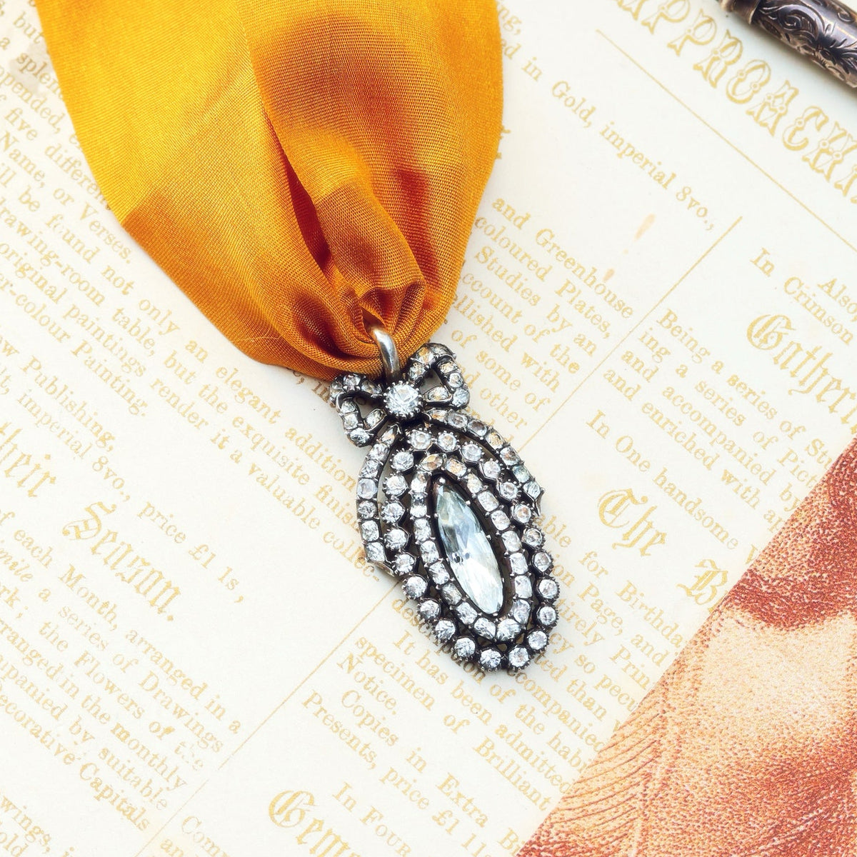 Antique Silver Minas Novas Portuguese Pendant