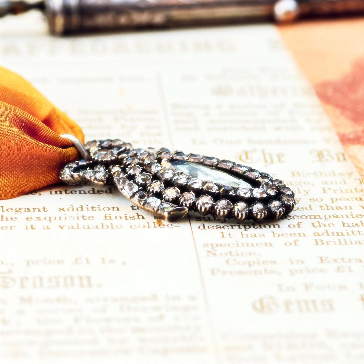 Antique Silver Minas Novas Portuguese Pendant