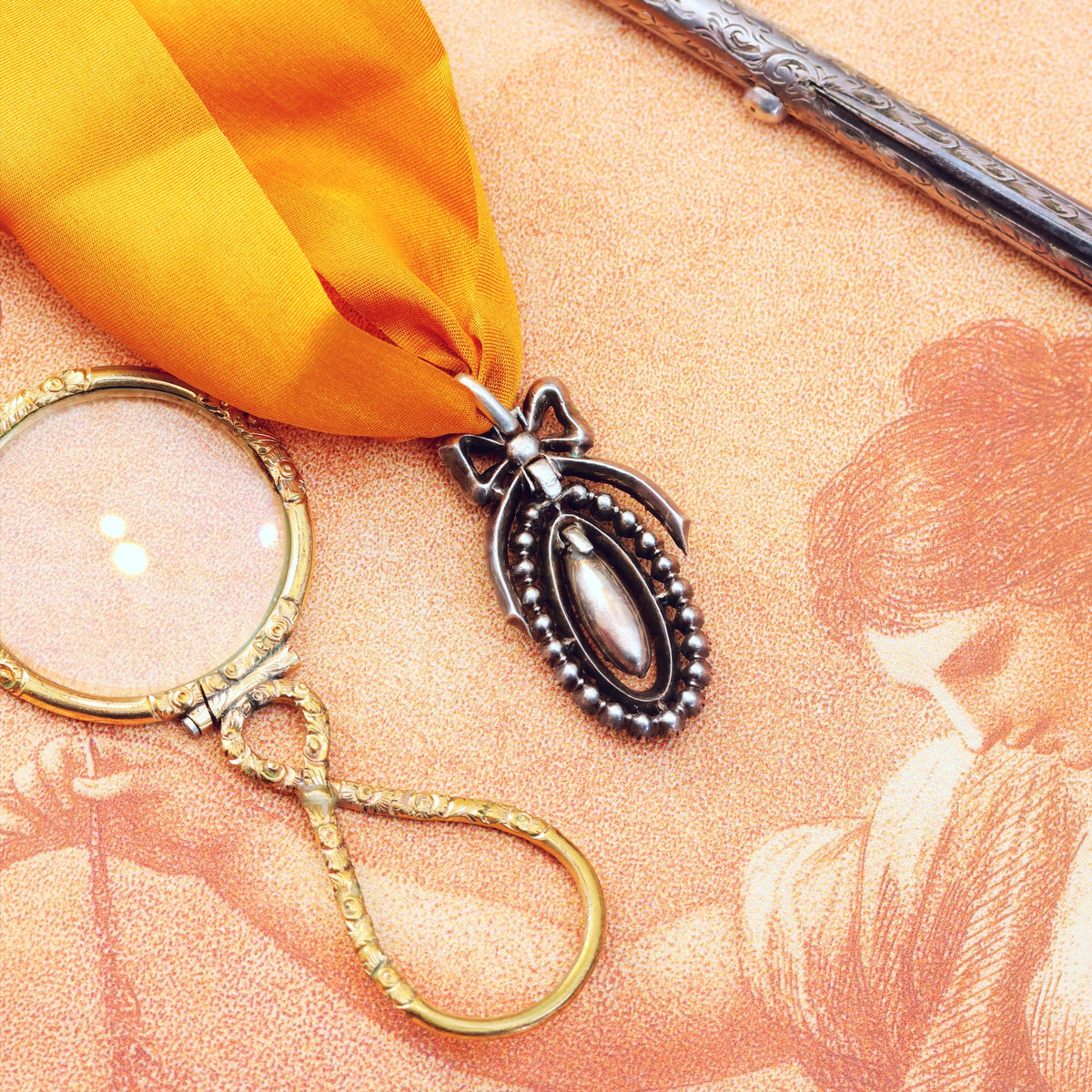 Antique Silver Minas Novas Portuguese Pendant