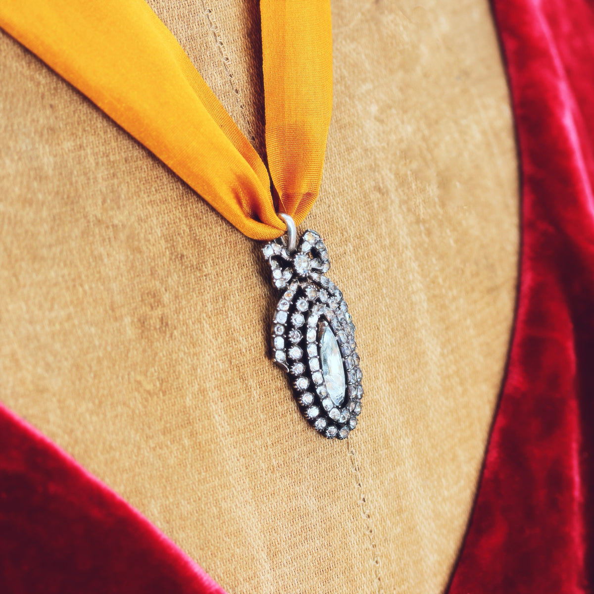 Antique Silver Minas Novas Portuguese Pendant