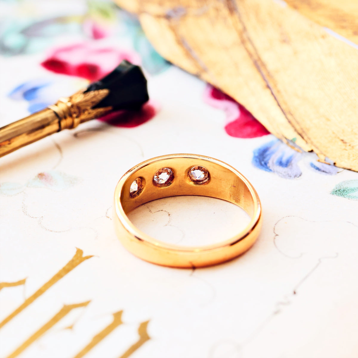 Lucky in Love! Starry Gypsy Set Diamond Band Ring