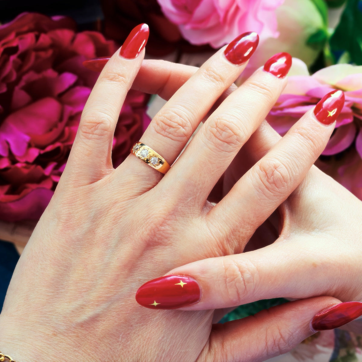 Lucky in Love! Starry Gypsy Set Diamond Band Ring