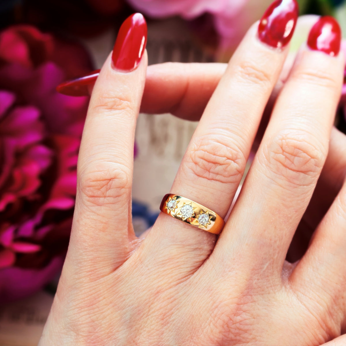 Lucky in Love! Starry Gypsy Set Diamond Band Ring