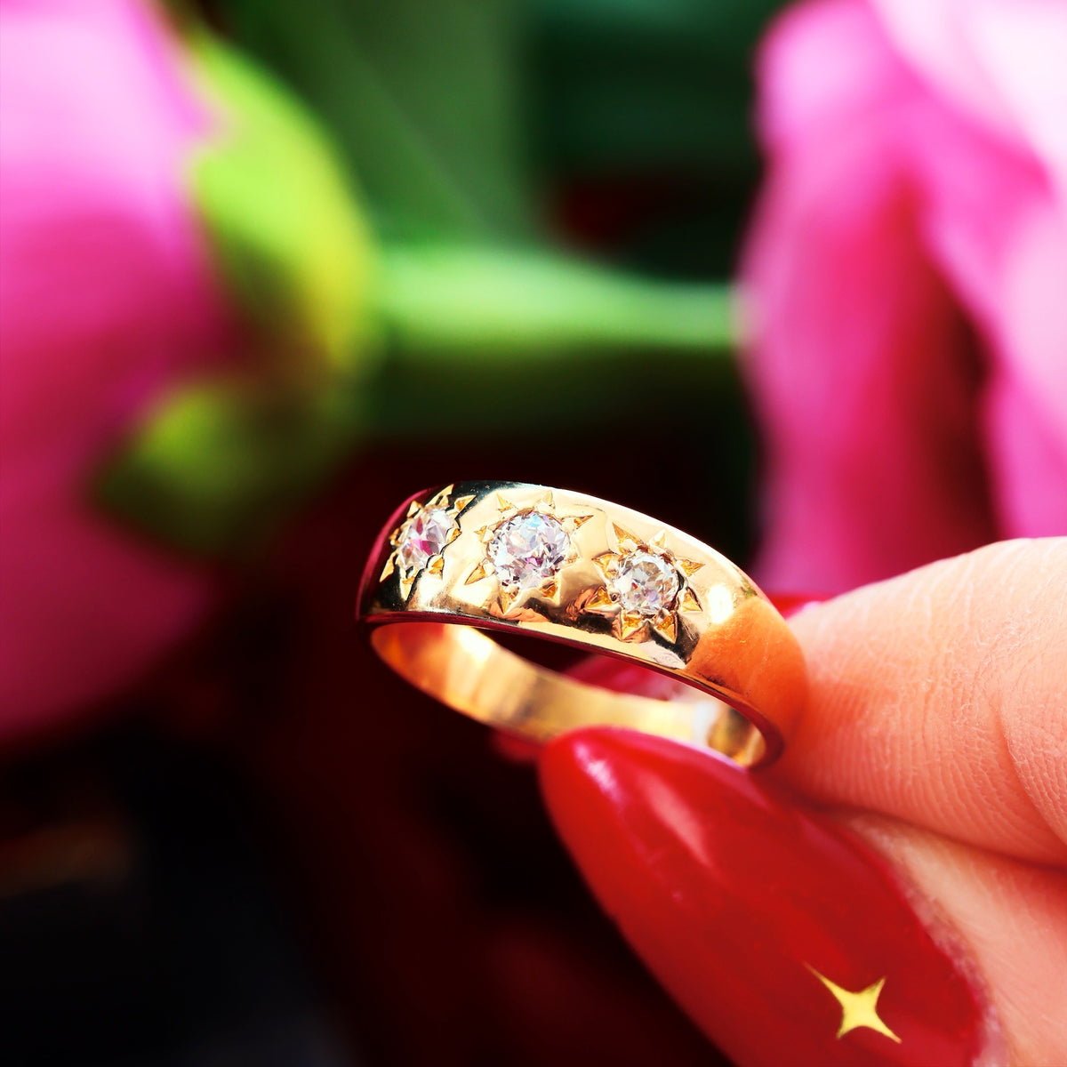 Lucky in Love! Starry Gypsy Set Diamond Band Ring