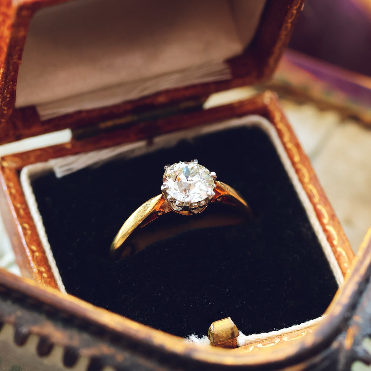Antique 'Tiffany' Style Diamond Engagement Ring