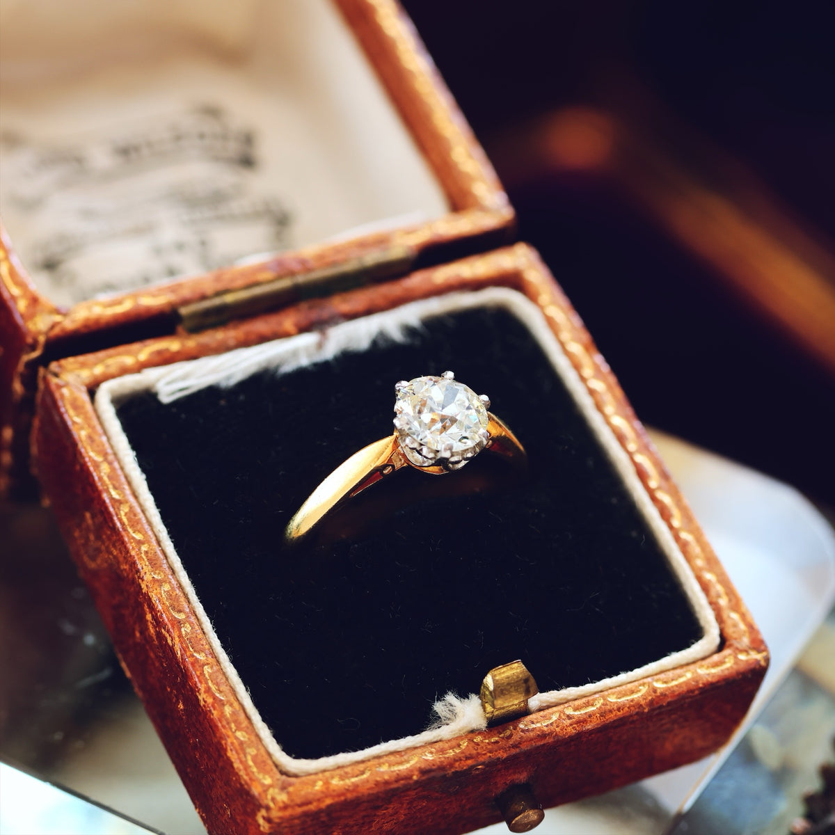Antique 'Tiffany' Style Diamond Engagement Ring