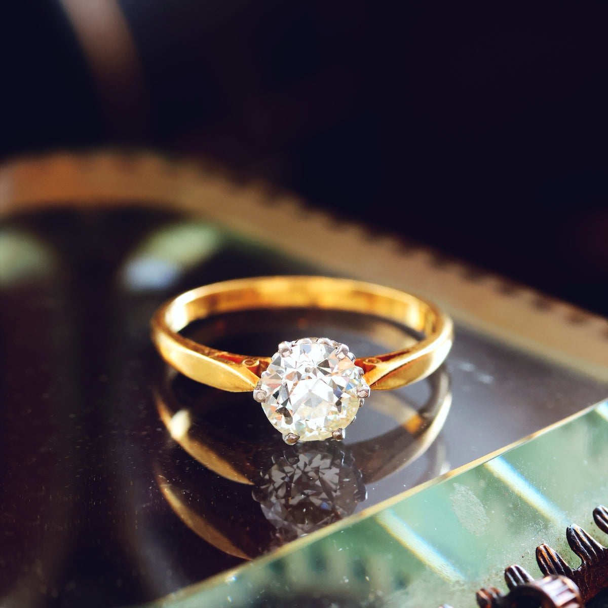 Antique 'Tiffany' Style Diamond Engagement Ring