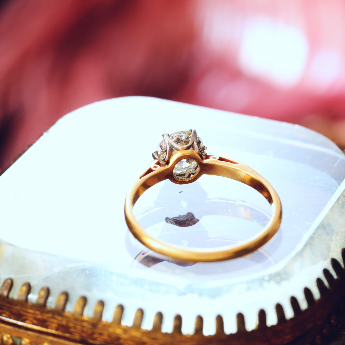 Antique 'Tiffany' Style Diamond Engagement Ring