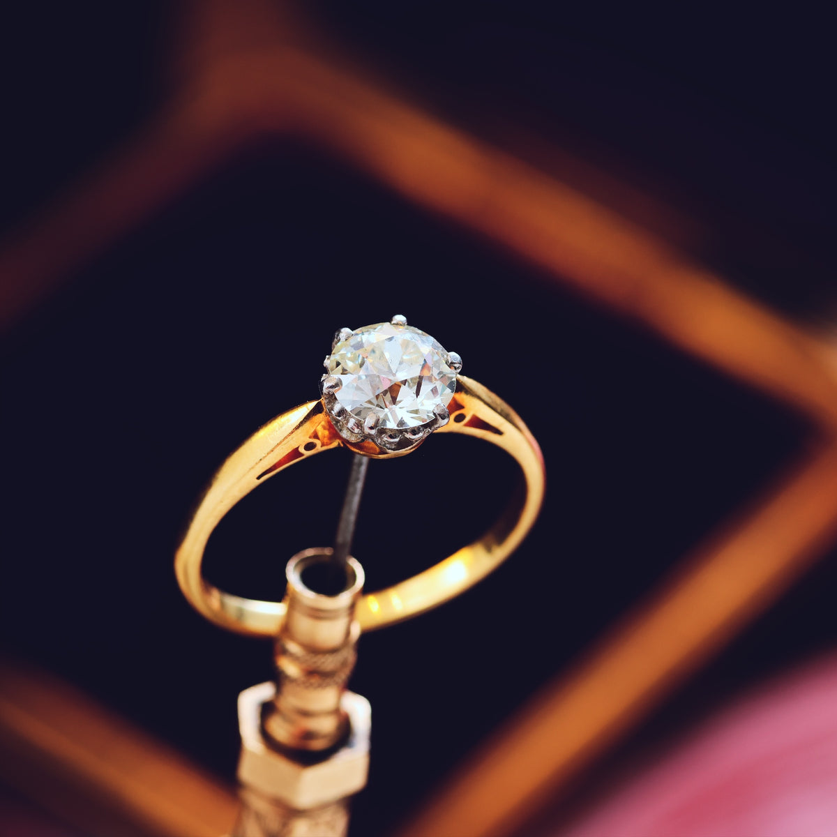 Antique 'Tiffany' Style Diamond Engagement Ring