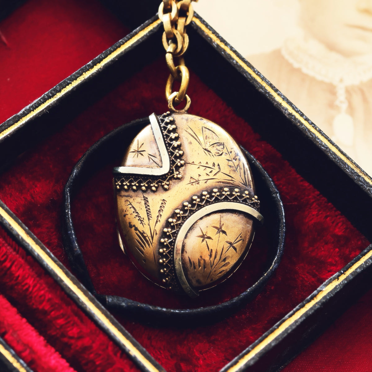 Antique Victorian Aesthetic Revival Locket