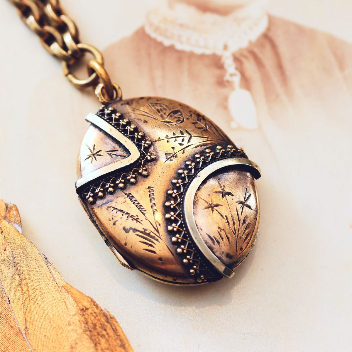 Antique Victorian Aesthetic Revival Locket