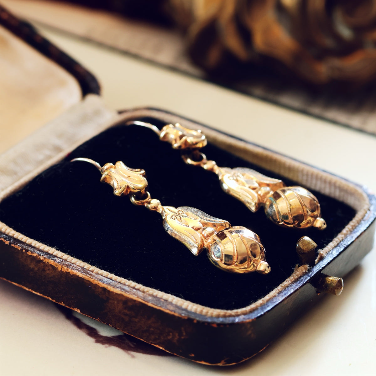 Archaeological Revival Victorian Dangle Earrings