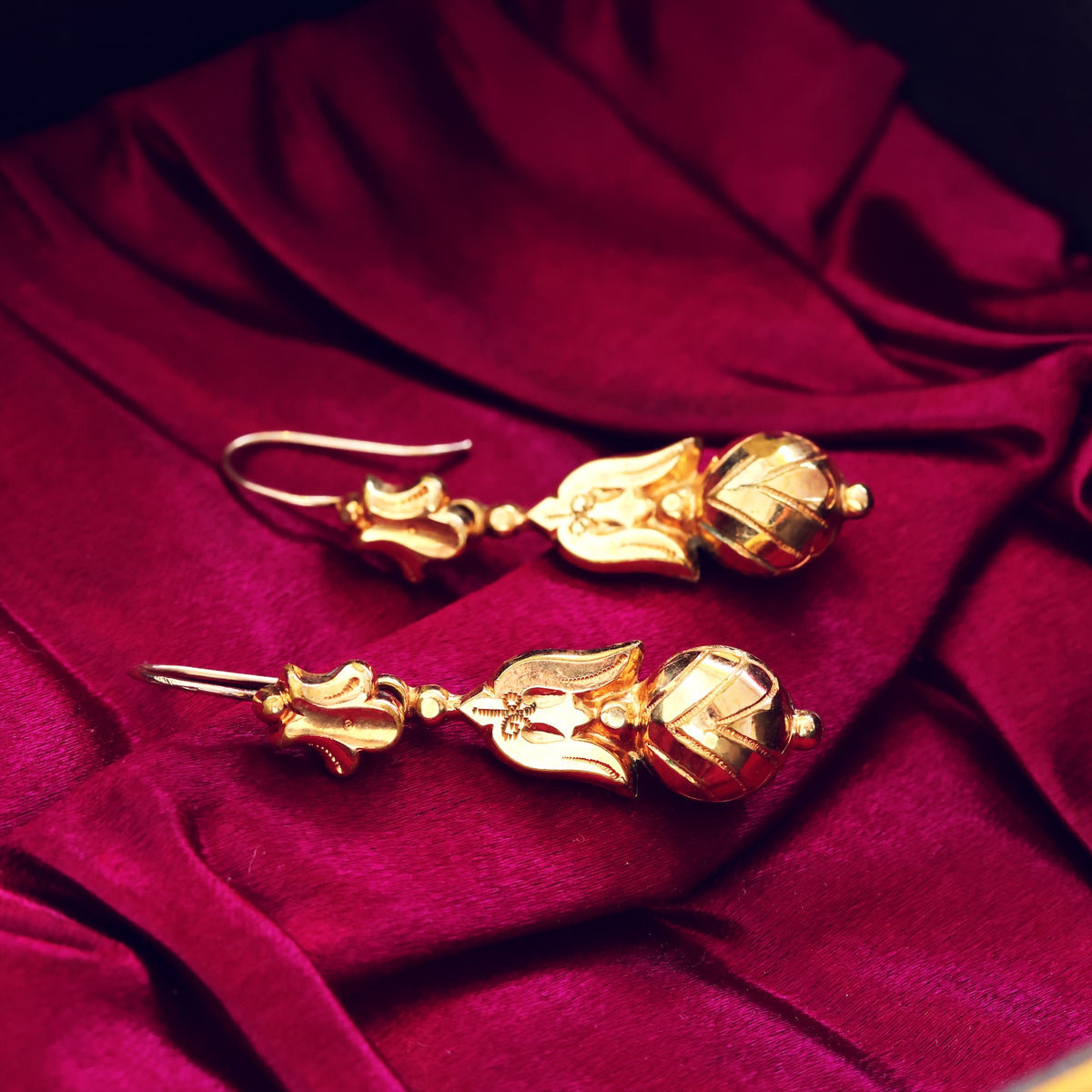 Archaeological Revival Victorian Dangle Earrings