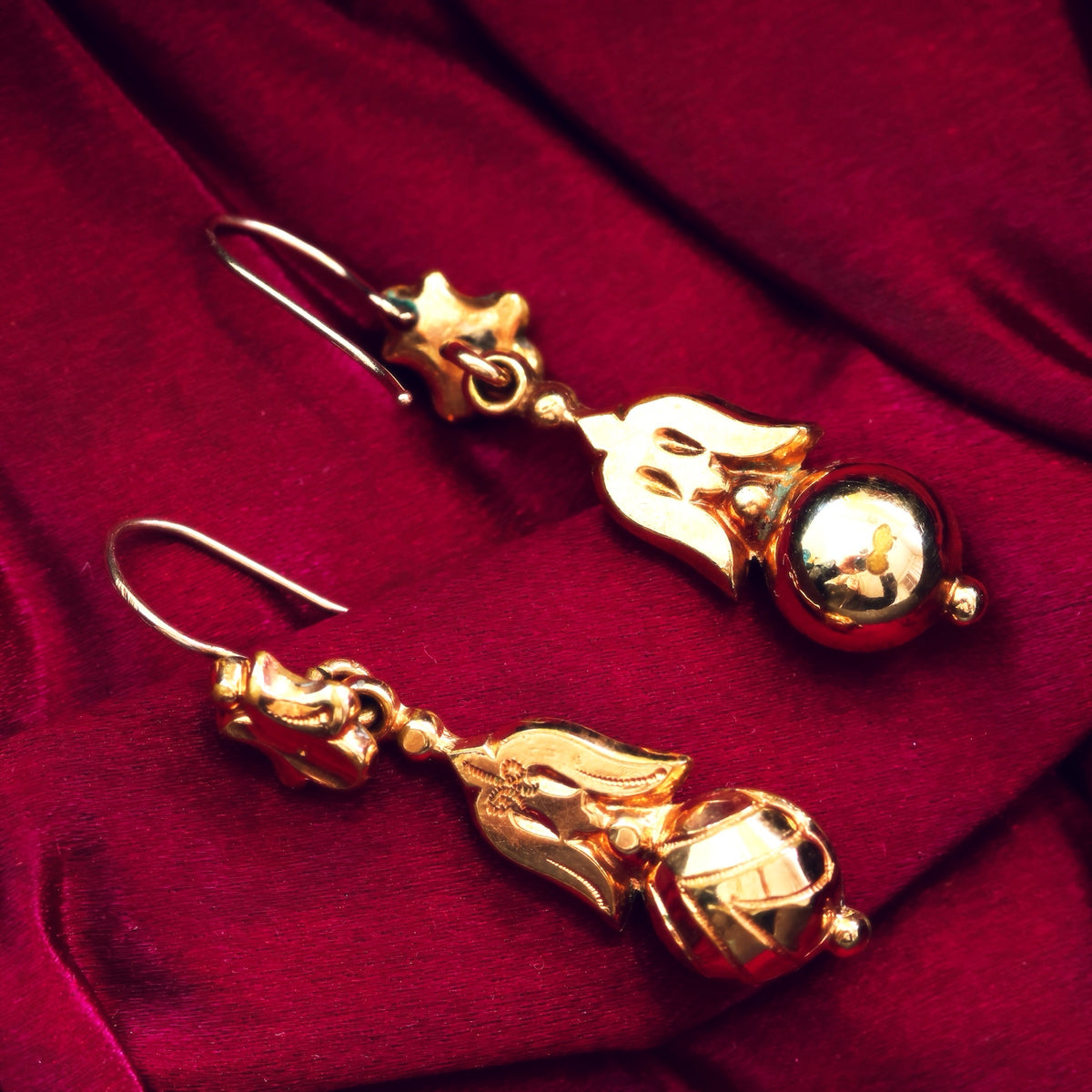 Archaeological Revival Victorian Dangle Earrings