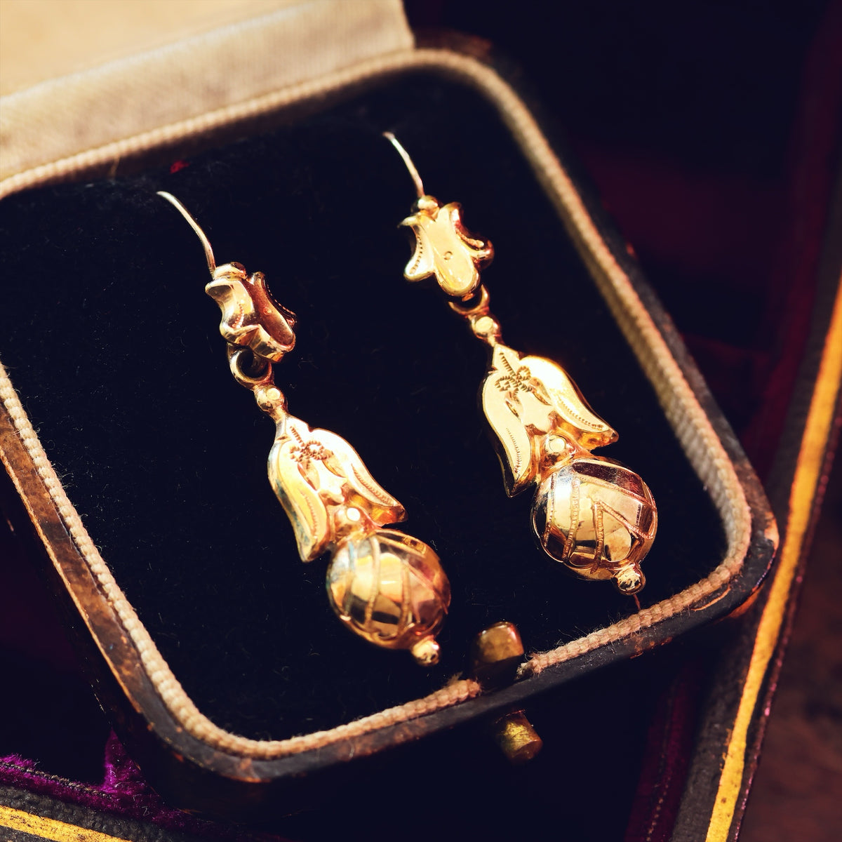 Archaeological Revival Victorian Dangle Earrings