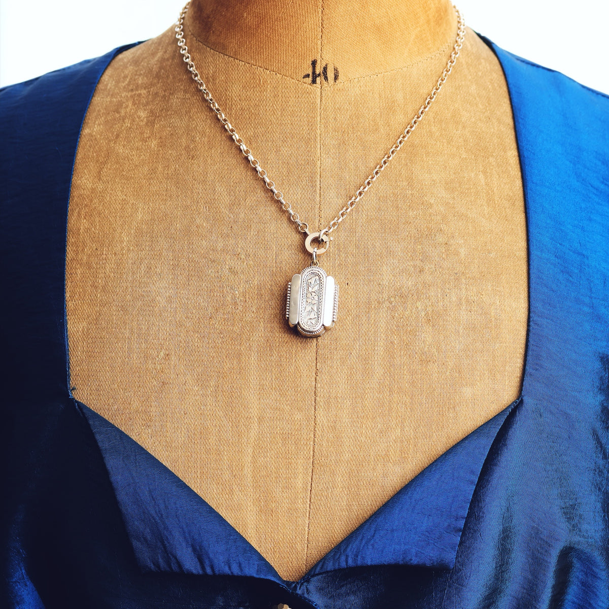 Antique Victorian Era Silver Aesthetic Revival Locket