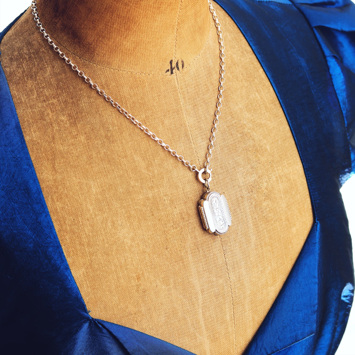 Antique Victorian Era Silver Aesthetic Revival Locket