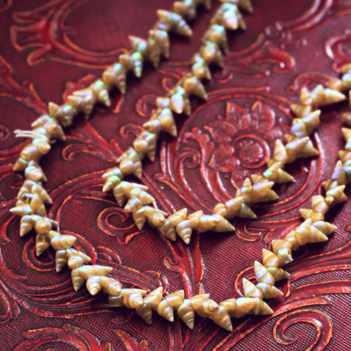 Antique Victorian Maireneer Shell Necklace