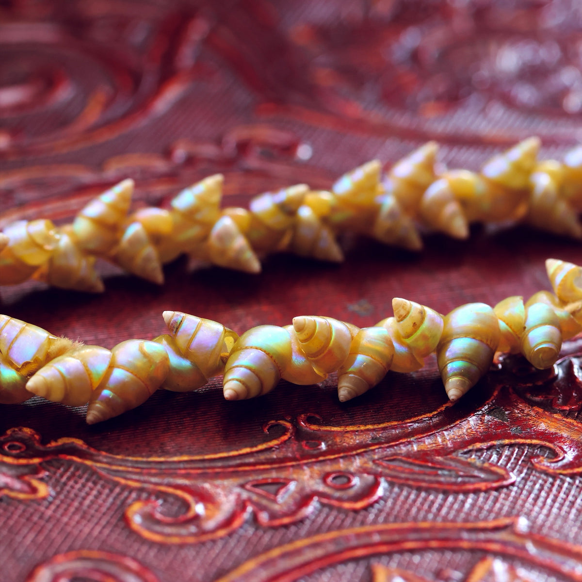 Antique Victorian Maireneer Shell Necklace