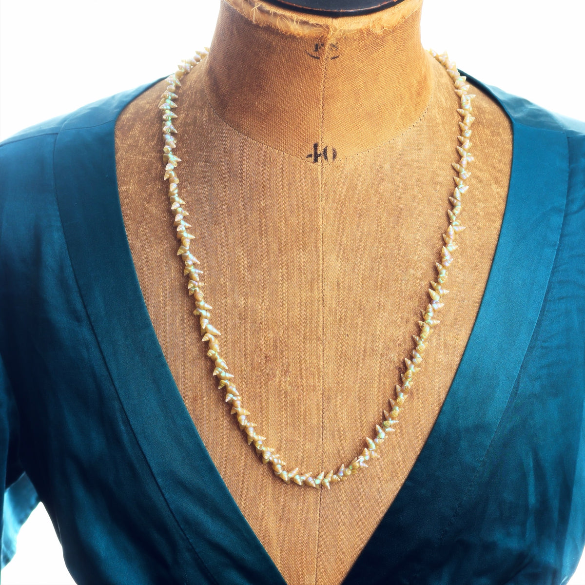 Antique Victorian Maireneer Shell Necklace