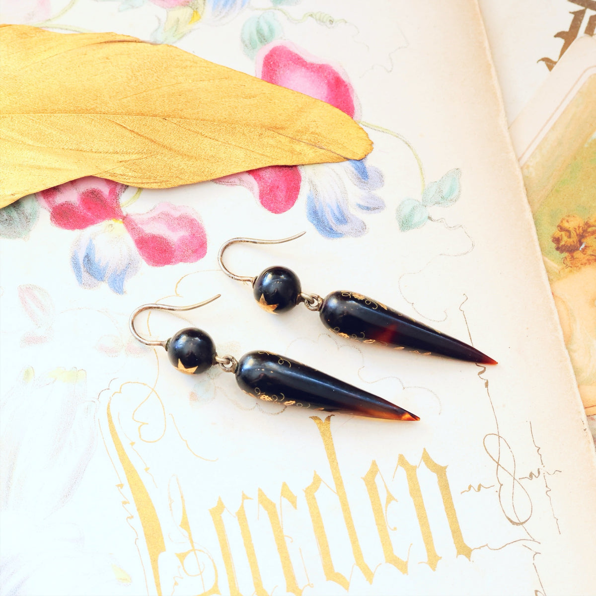 Antique Victorian Pique Earrings