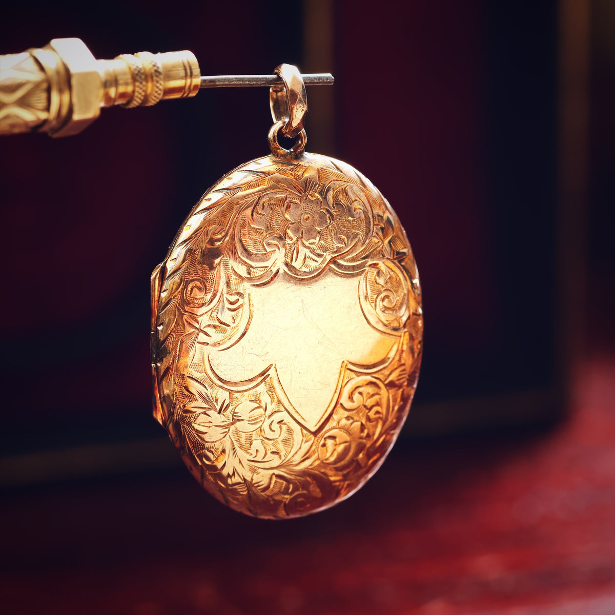Victorian 'Roses for LOVE' Rose Gold Locket