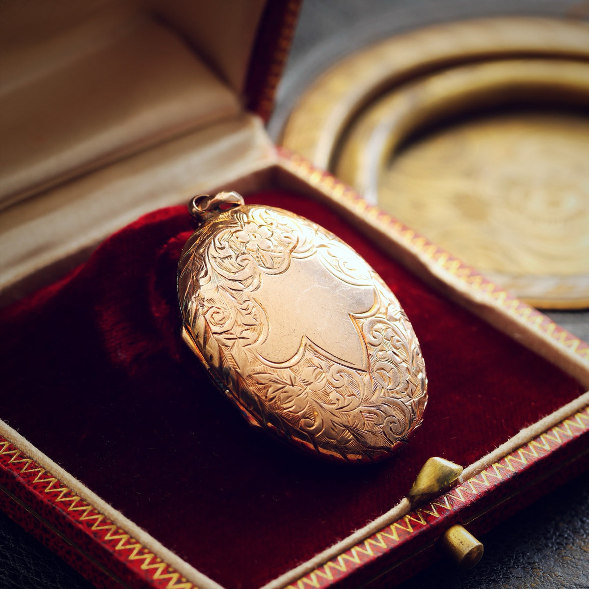 Victorian 'Roses for LOVE' Rose Gold Locket
