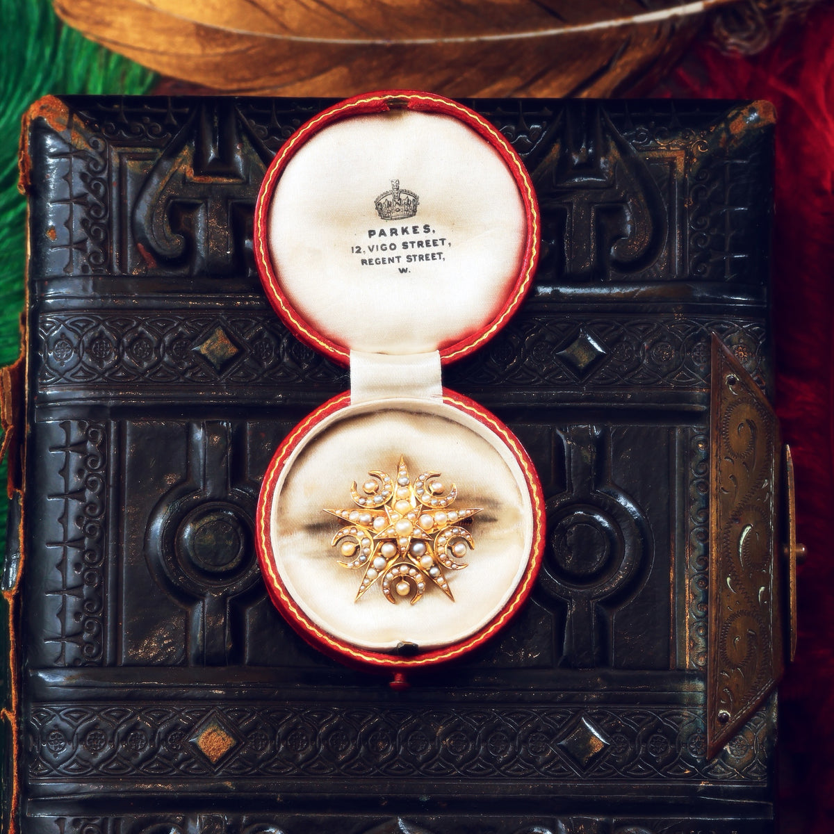 Victorian Seed Pearl Convertible Star Pendant/Brooch