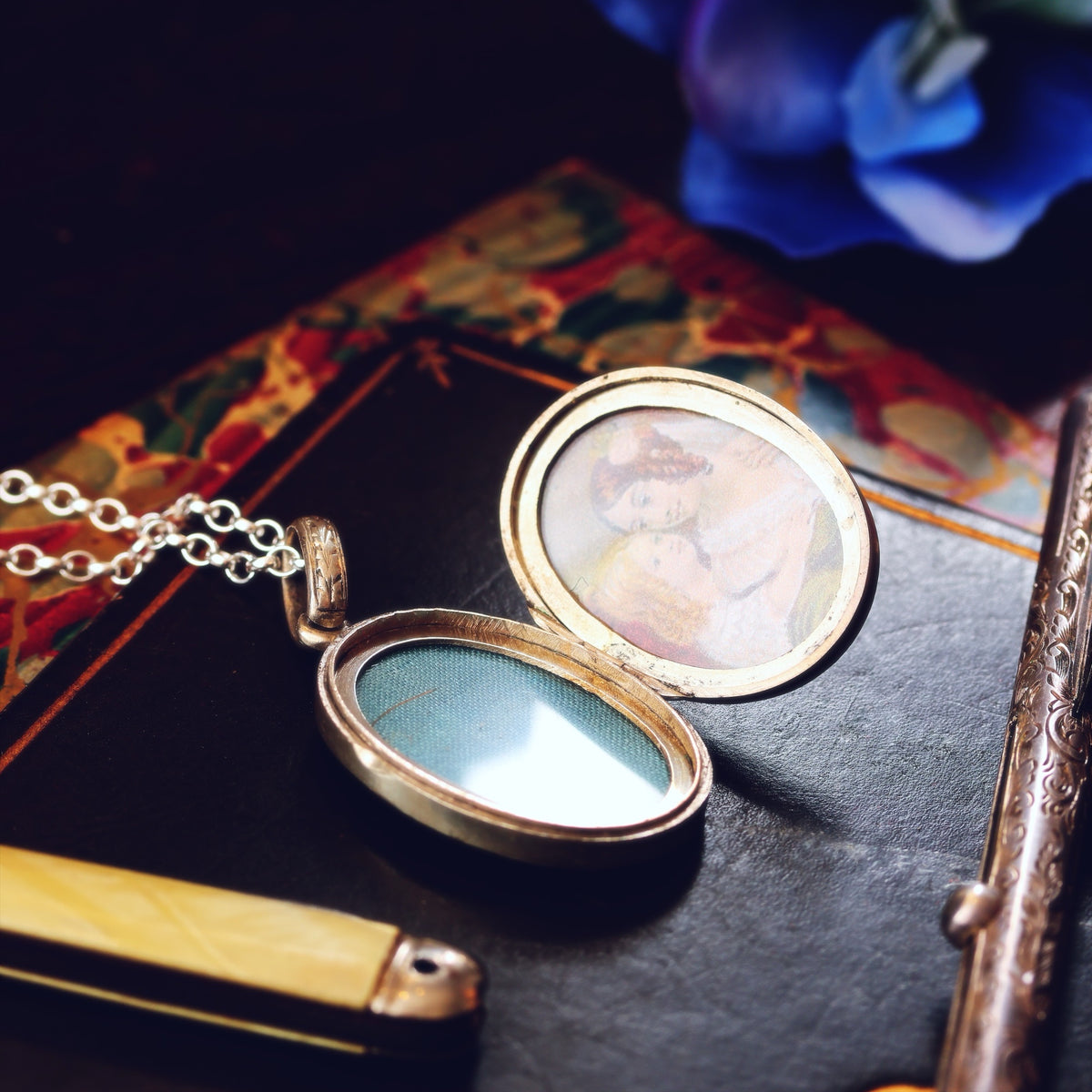 Antique Victorian Silver Aesthetic Revival Locket