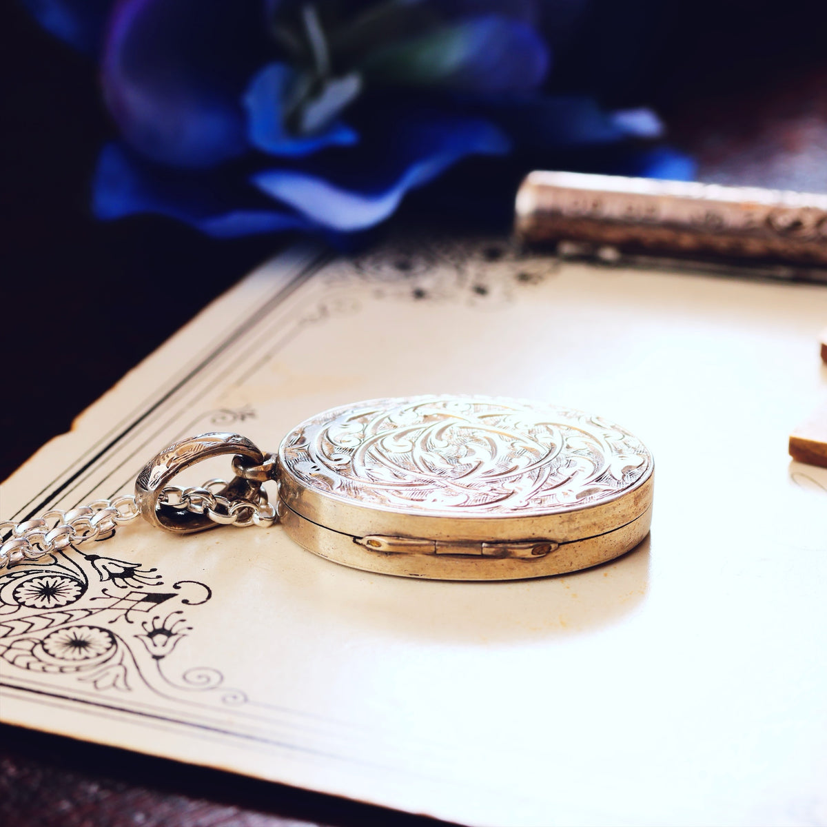 Antique Victorian Silver Aesthetic Revival Locket