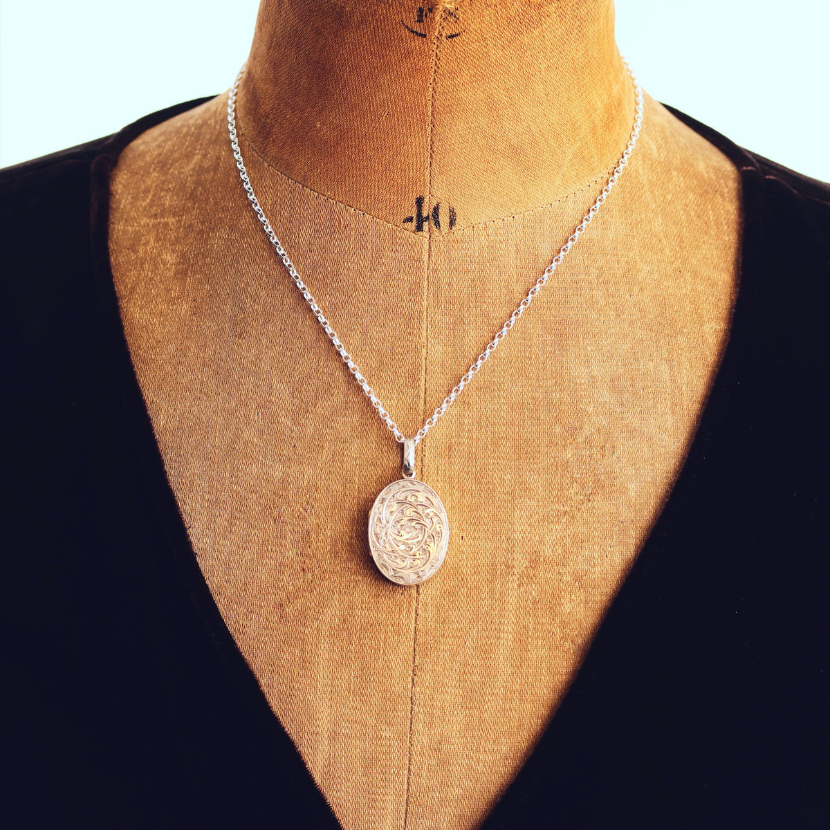 Antique Victorian Silver Aesthetic Revival Locket