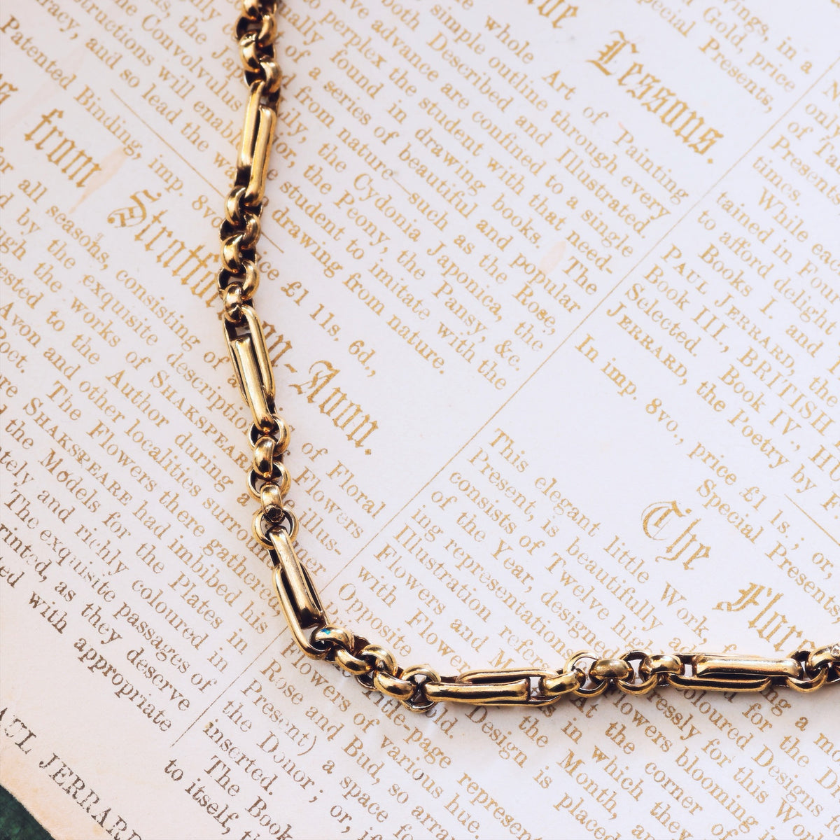 Antique Victorian Silver Gilt Chain Necklace