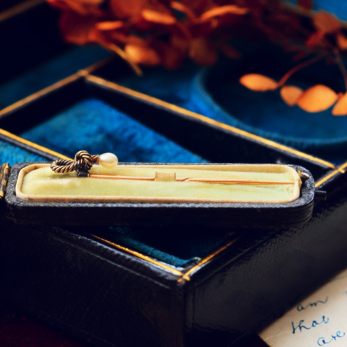 Diminutive Antique Wild Pearl Stick Pin