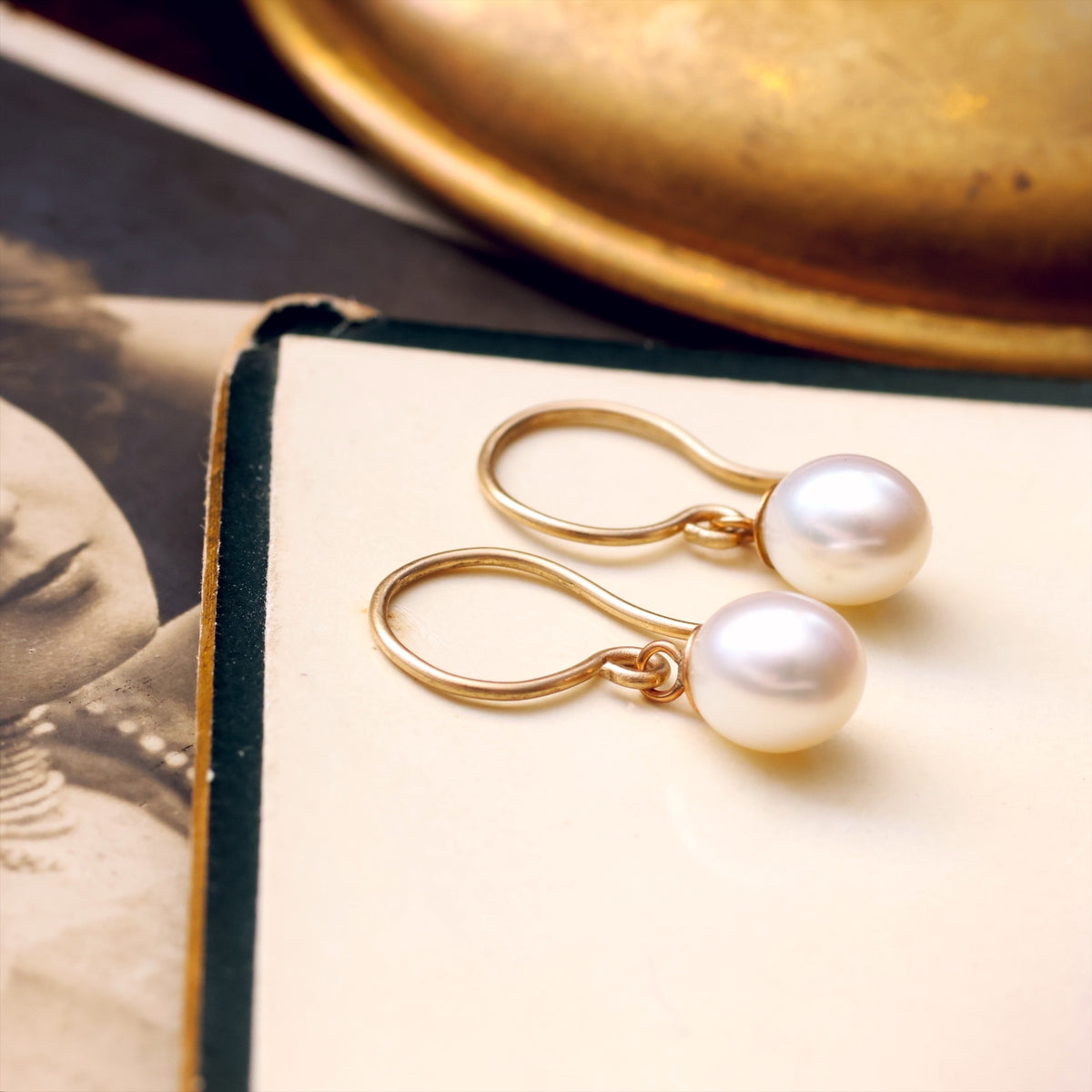 Lustrous Freshwater Pearl Earrings